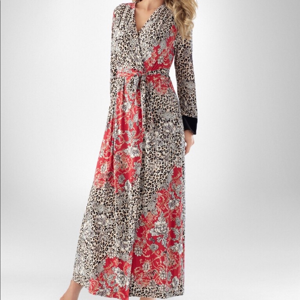 Soma Intimates Bliss Majestic Leopard Robe XS